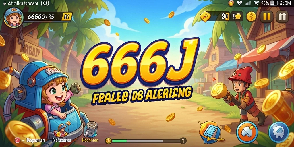 Gameplay seru dan mendebarkan dalam 666J, menjadikannya game arcade yang wajib dicoba.