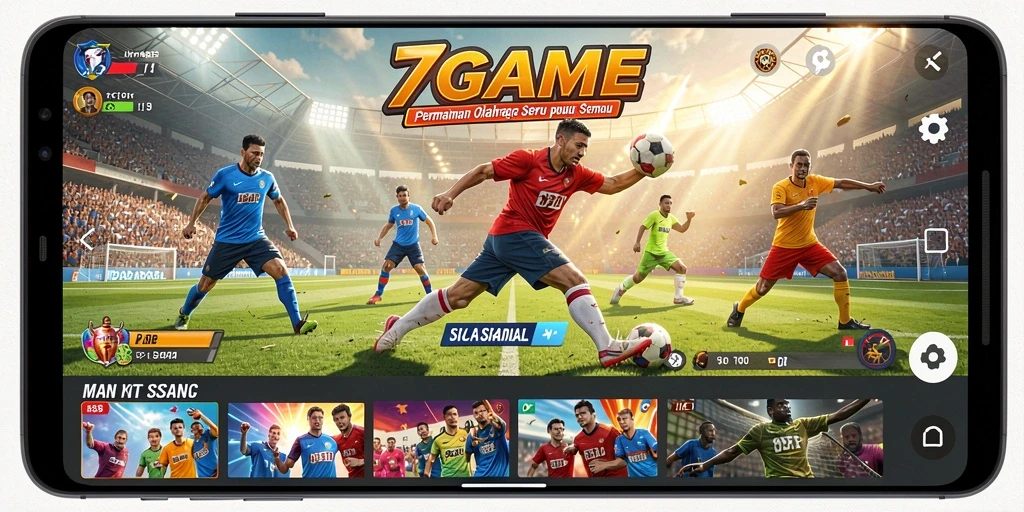 Gameplay seru yang menunjukkan aksi olahraga terbaik di 7GAME.