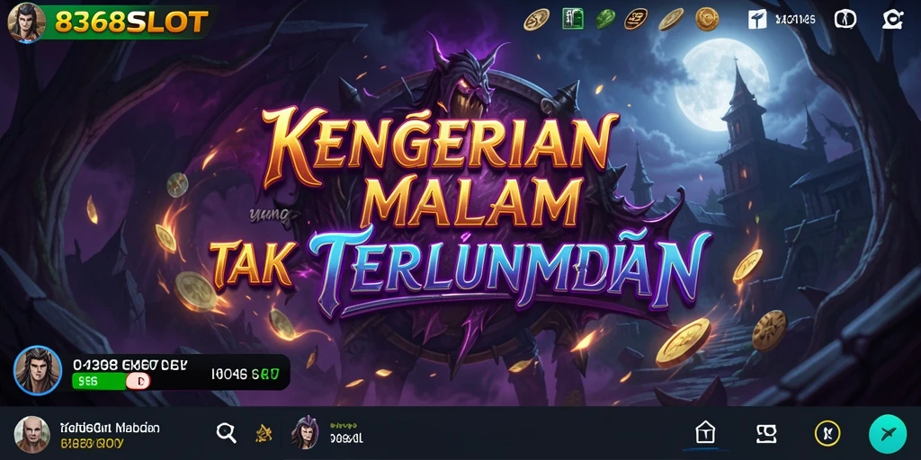 Gameplay menegangkan dari 8368SLOT dengan suasana horor yang mencekam.