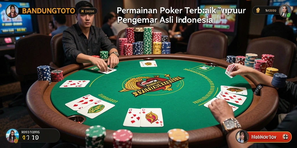 Screenshot menunjukkan intensitas permainan Poker yang menegangkan.