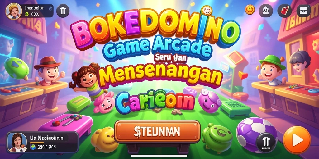 Tampilan menarik dari gameplay <strong>BOKEDOMINO</strong> dengan aksi domino yang seru.