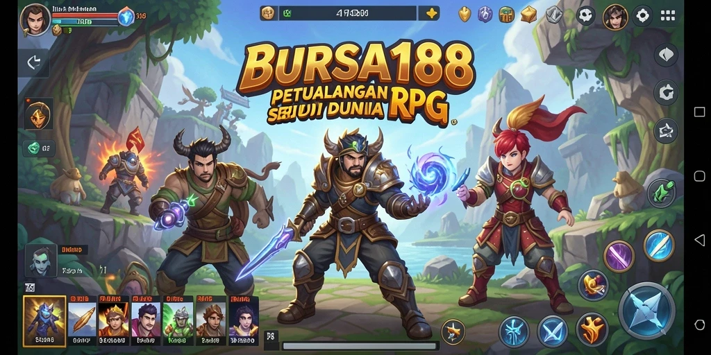 Tampilkan gameplay seru dari BURSA188 dengan karakter yang beraksi.
