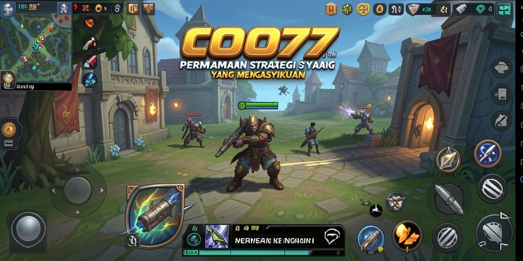 Screenshot COO77 menampilkan aksi pertempuran strategi yang mendebarkan.