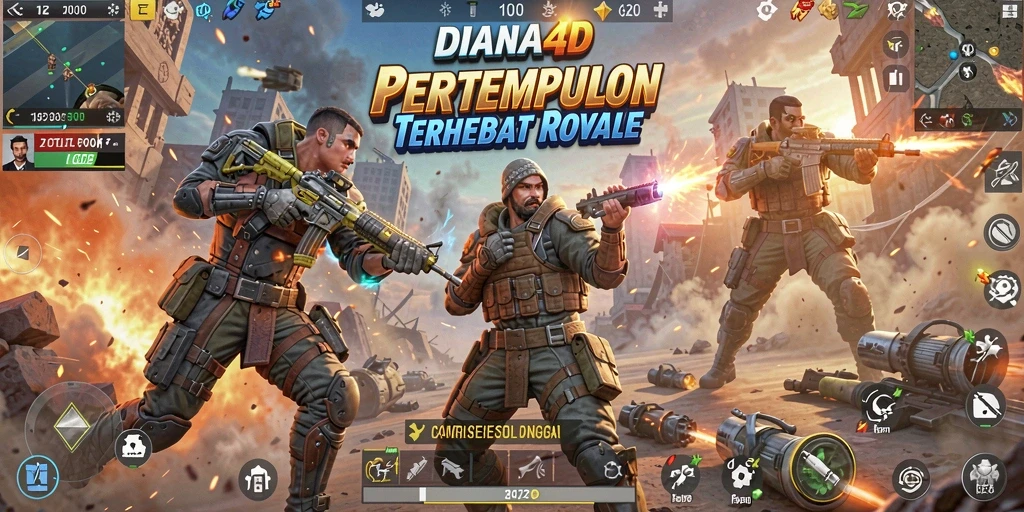 Gameplay seru di DIANA4D dengan pertempuran intens.