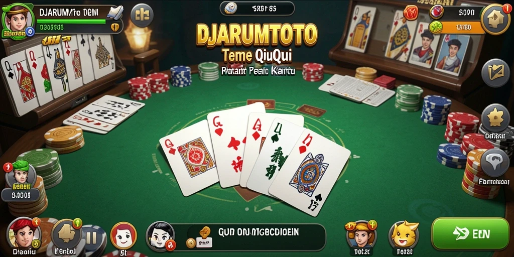 Screenshot utama DJARUMTOTO menampilkan aksi seru permainan QiuQiu.