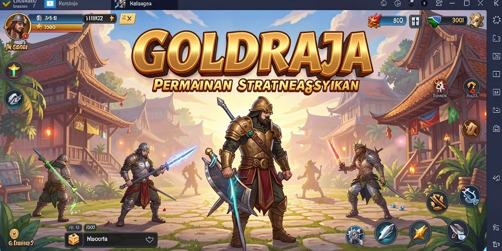 Tampilan gameplay strategis yang menarik dan penuh aksi.