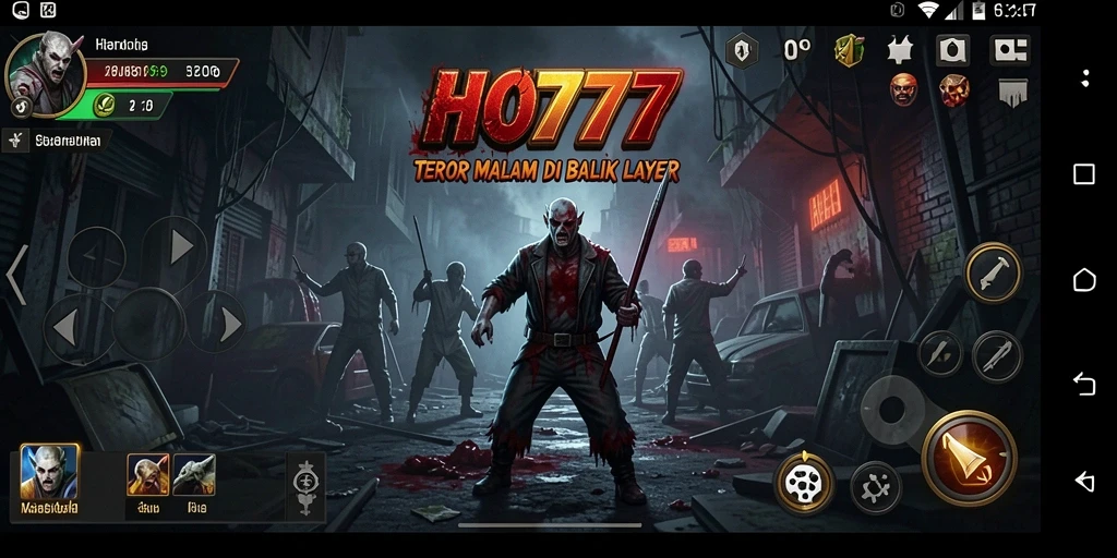 Screenshot menampilkan ketegangan dalam gameplay horror yang mendebarkan.