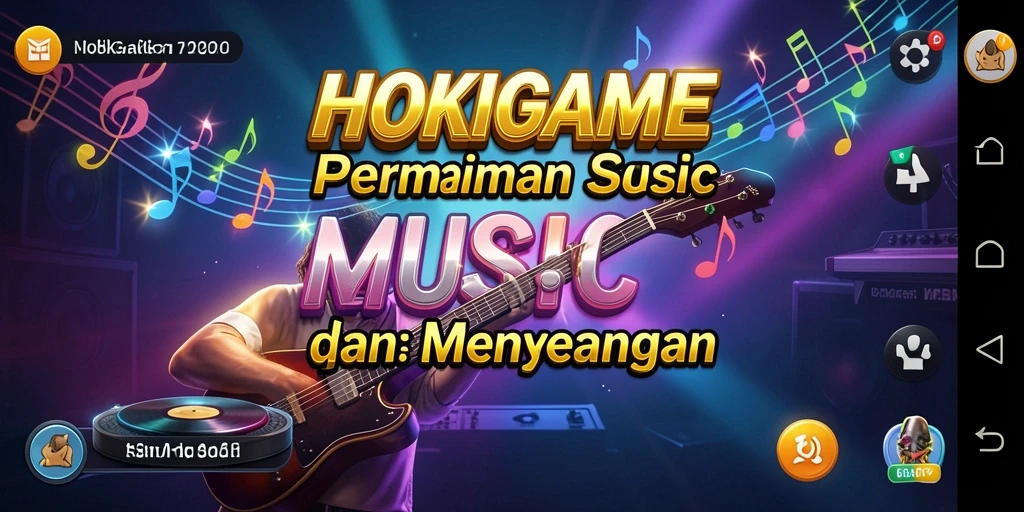 Tampilan screenshot HOKIGAME menampilkan gameplay Music yang seru dan interaktif.