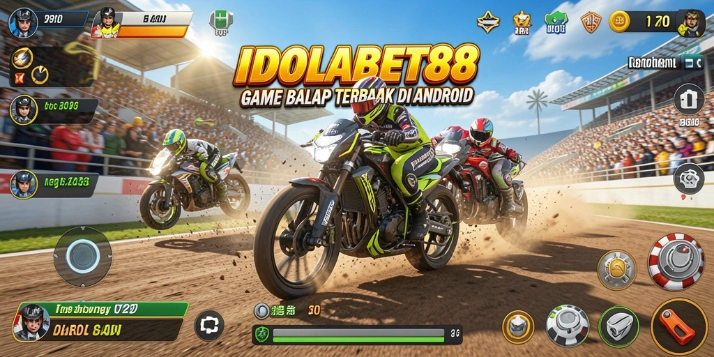 Tangkapan layar menunjukkan aksi balapan dalam <strong>IDOLABET88</strong> dengan grafik yang memukau.