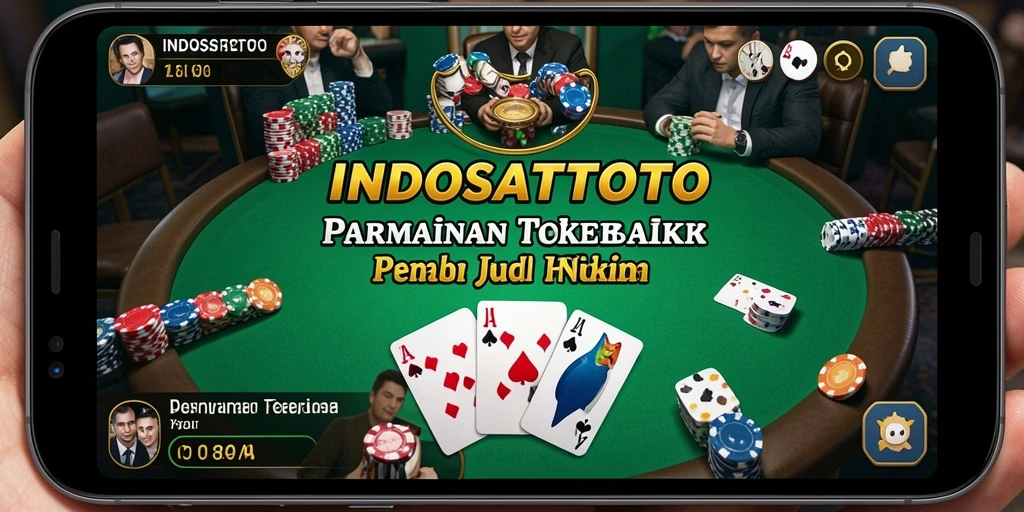 Screenshot gameplay INDOSATTOTO menampilkan suasana poker yang seru dan interaktif.