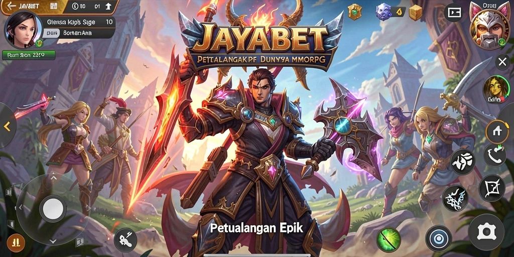 Tampilan gameplay menarik di dunia JAYABET yang luas.