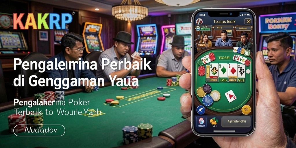 Tampilan gameplay Poker yang seru dan mendebarkan di KAKRP.