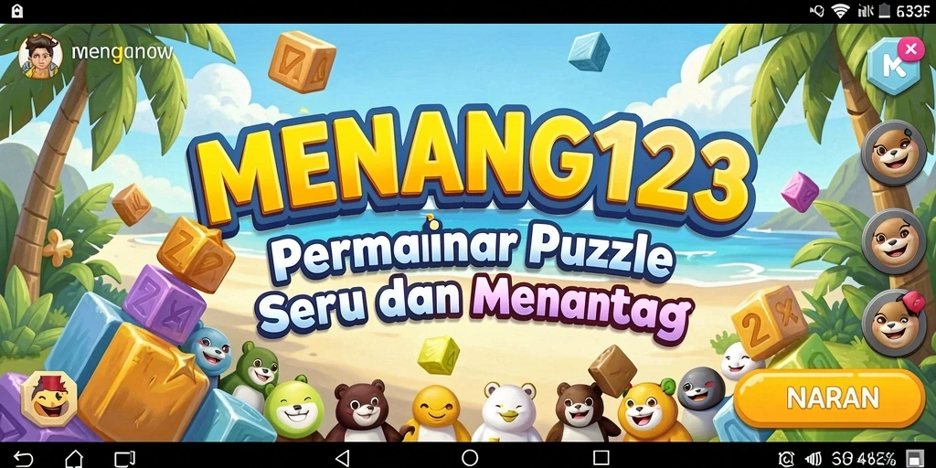 Tampilan gameplay seru dari MENANG123 dengan berbagai teka-teki menantang.