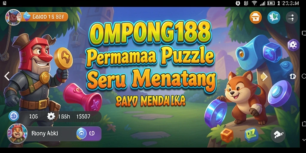 Tampilan gameplay menantang di OMPONG188 dengan berbagai puzzle.