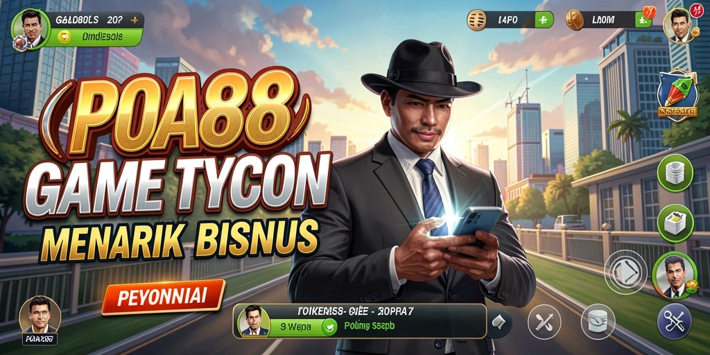 Screenshot gameplay POA88 yang menampilkan aktivitas bisnis.