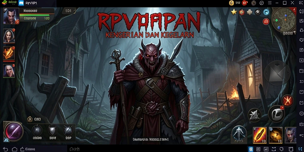 Tampilan gameplay horror RPVIP1 yang menakutkan dan mendebarkan.