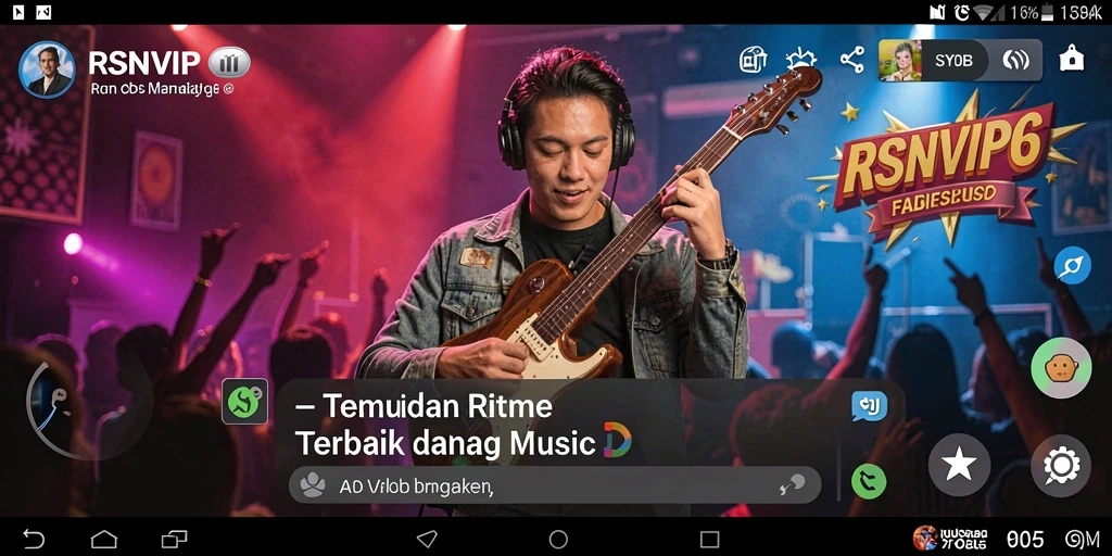 Screenshot menunjukkan gameplay seru dalam bermain musik.