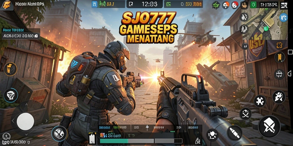 Screenshot permainan SJO777 menampilkan aksi seru dalam gameplay TPS.