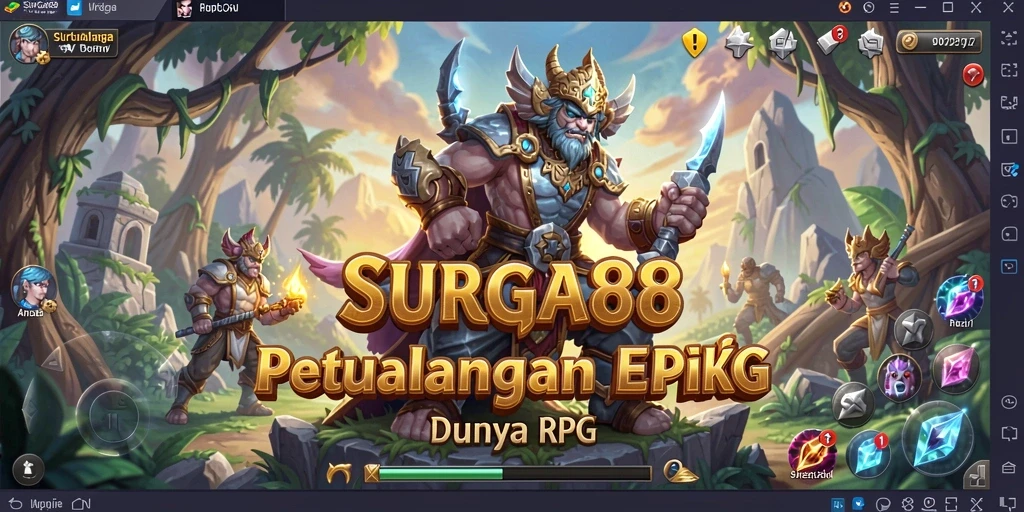 Tangkapan layar dari SURGA88 menampilkan aksi RPG yang mendebarkan.