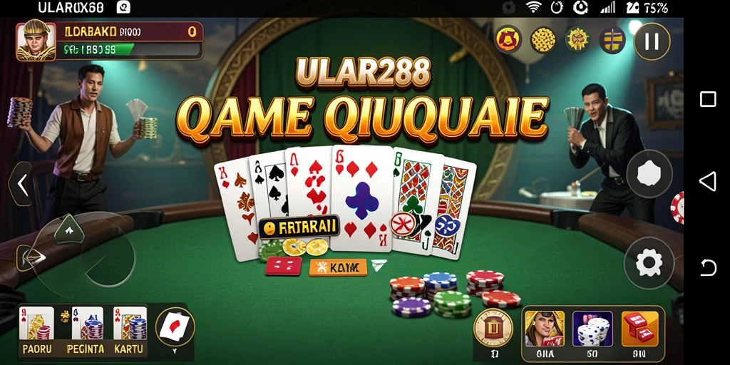 Screenshot gameplay ULAR288 yang menunjukkan keseruan permainan QiuQiu.